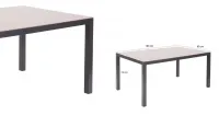 Mesa jardín aluminio "Tais " GRAFITO 180 x 90 en oferta