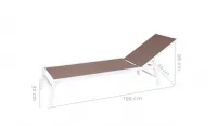 Tumbona de aluminio en oferta "Tais"