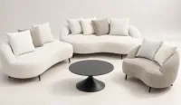 Set de 3 muebles (sofá modular + 1 sillón individual)