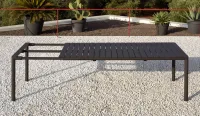 Mesa de aluminio con tablero DURELTOP de 100 x 211 extensible a 275cm