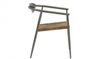 Silla apilable de aluminio color beige